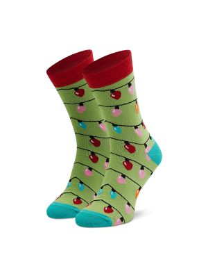 Πουά ψηλές κάλτσες Dots Socks πράσινο