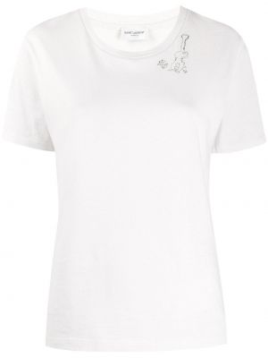 Camiseta Saint Laurent blanco