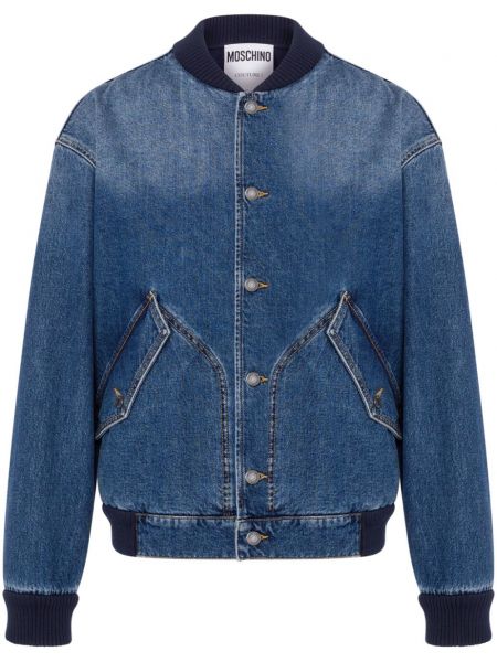 Denimjakke Moschino blå