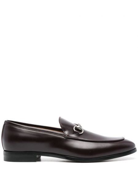 Læder loafers Gucci lilla