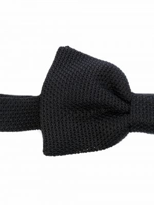 Seiden krawatte mit schleife Tagliatore schwarz