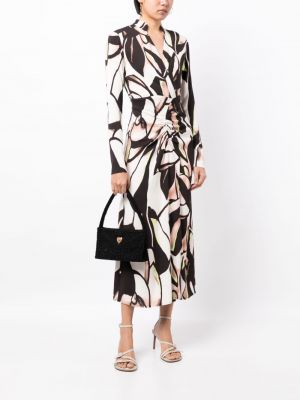 Midi šaty s abstraktním vzorem Manning Cartell