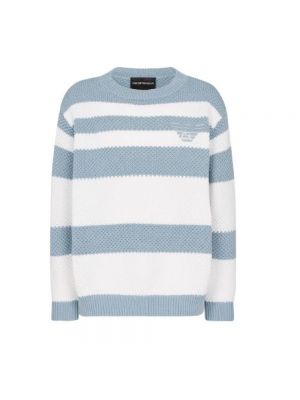 Sweter Armani niebieski