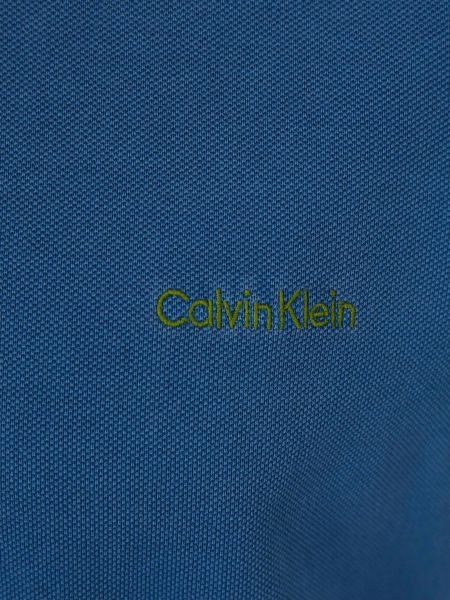 Polokošeľa Calvin Klein modrá