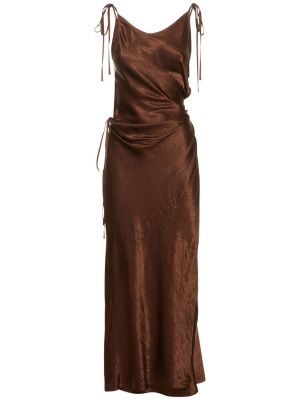Maksi suknelė satininis Acne Studios ruda