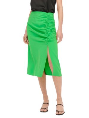Falda midi con volantes Only