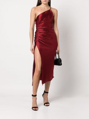 Šilkinis suknele kokteiline Michelle Mason raudona