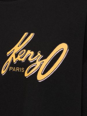 Brīva piegriezuma kokvilnas t-krekls Kenzo Paris balts