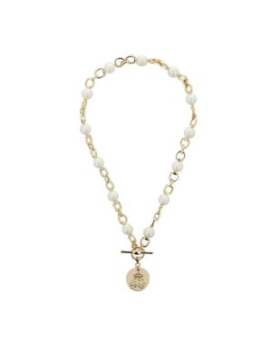 Ogrlica sa perlicama Lauren Ralph Lauren zlatna