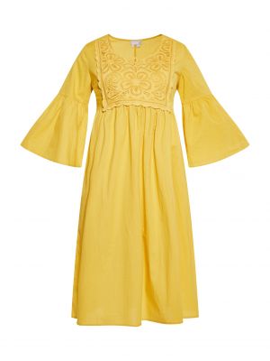 Φόρεμα Usha κίτρινο