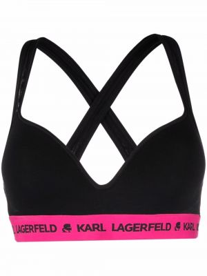 Športová podprsenka Karl Lagerfeld čierna