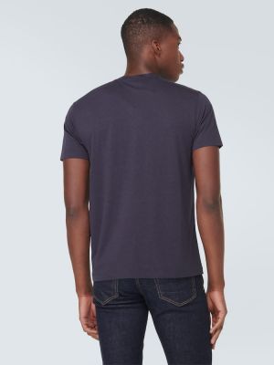 T-shirt in jersey Tom Ford blu
