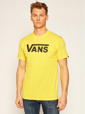 Priliehavé tričko Vans žltá