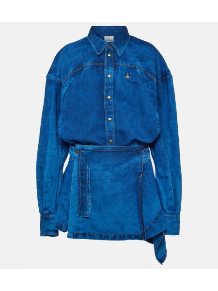 Vestido camisero Vivienne Westwood azul