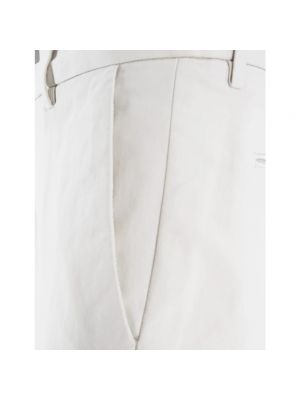 Pantalones chinos slim fit de algodón Eleventy blanco
