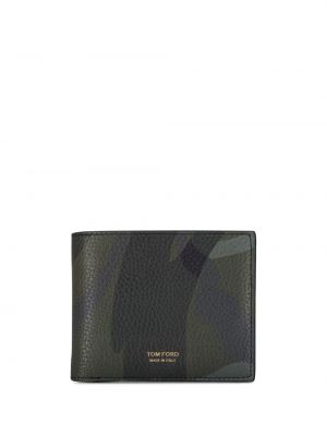Maskáčový kožená peňaženka s potlačou Tom Ford