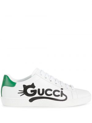 Низкие кроссовки Gucci, белый