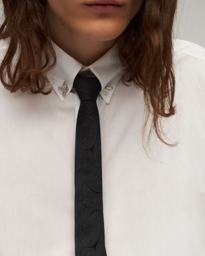 Kaklaraištis su kristalais Vivienne Westwood sidabrinė