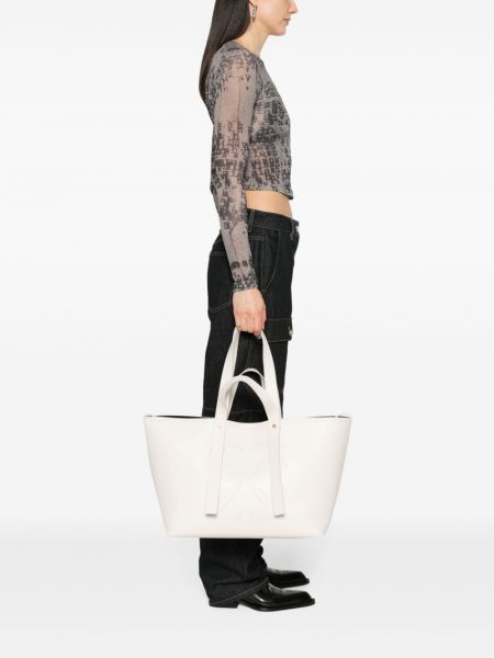 Shopper handtasche Off-white weiß