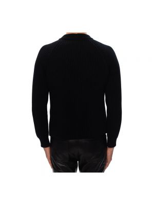 Jersey de lana de punto de tela jersey Saint Laurent negro