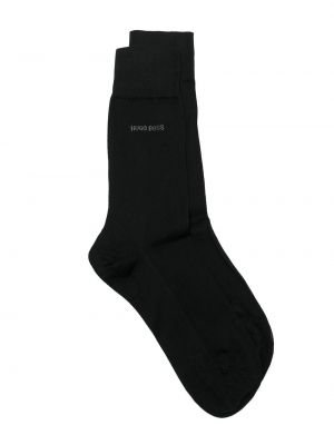 Чорапи с принт Boss черно