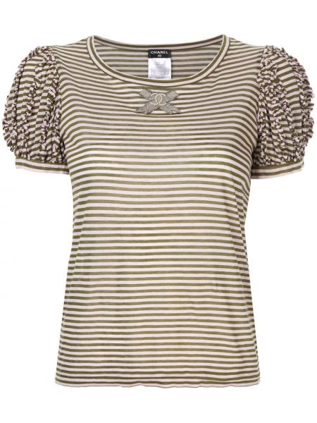 Tricou cu dungi Chanel Pre-owned