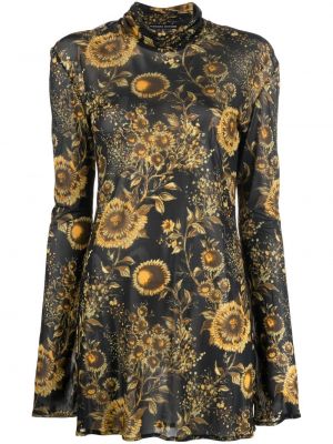 Trykt floral dress Kwaidan Editions svart