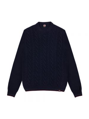 Sweter z okrągłym dekoltem Colmar niebieski