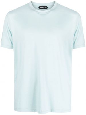 Voľné priliehavé tričko Tom Ford modrá