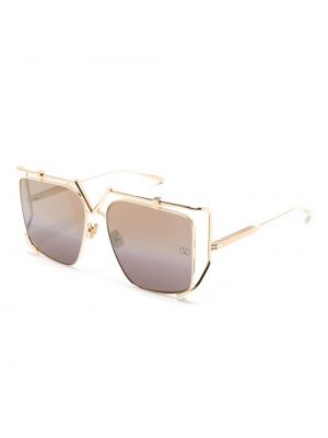 Oversize saulesbrilles Valentino Eyewear zelts