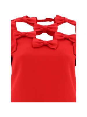 Mini vestido de crepé Valentino rojo