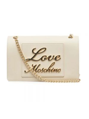 Borse pochette Love Moschino beige