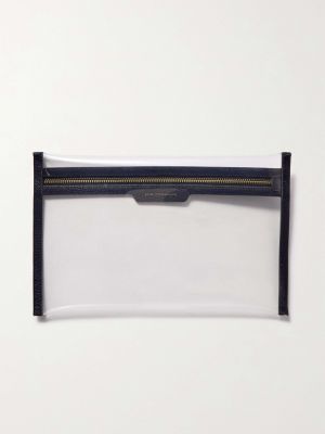 Прозрачный клатч свободного кроя с карманами Anya Hindmarch