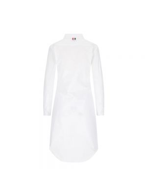 Sukienka midi bawełniana Thom Browne biała