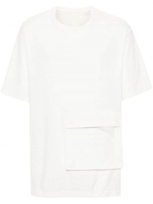 Krepové tričko jersey Y-3 bílé