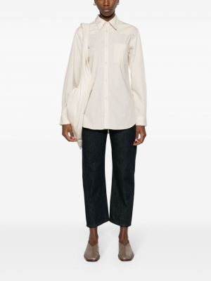Bavlněná košile Lemaire bílá