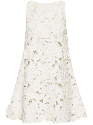 Sukienka koktajlowa Oscar De La Renta biała