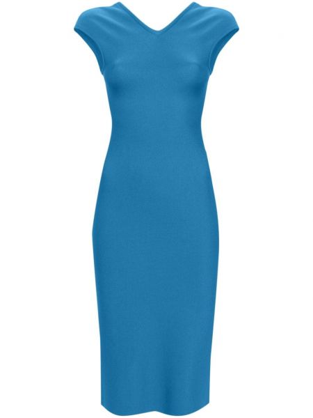 Midi haljina s v-izrezom Mrz plava