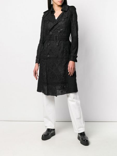 Abrigo con bordado Comme Des Garçons Pre-owned negro