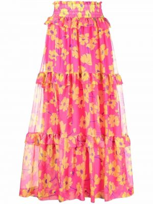 Maksi suknja s cvjetnim printom s printom P.a.r.o.s.h.