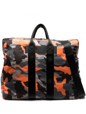 Tasche mit reißverschluss mit print mit camouflage-print Dsquared2 schwarz