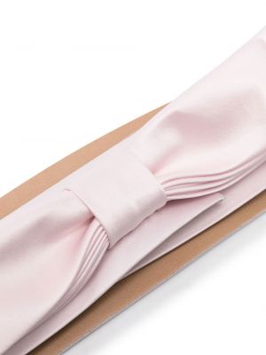 Saténový pásek s mašlí Giambattista Valli růžový