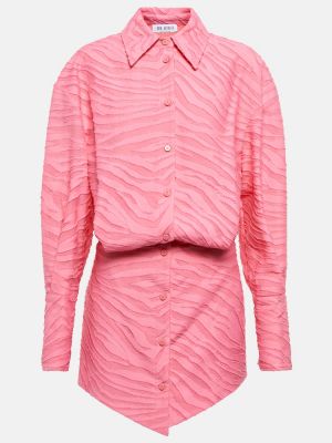 Kleid mit print mit zebra-muster The Attico pink