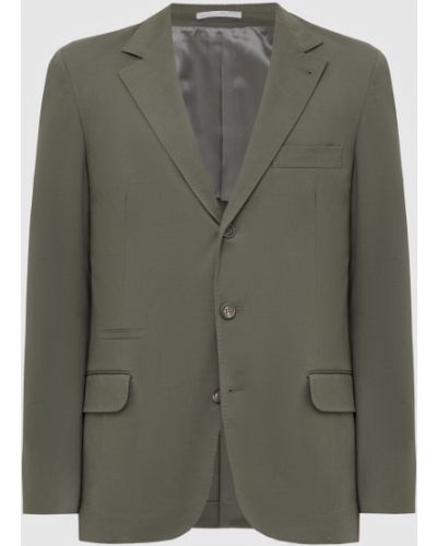 Зеленый пиджак Brunello Cucinelli