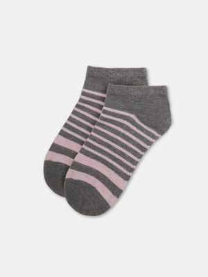 Prugaste čarape Dagi siva