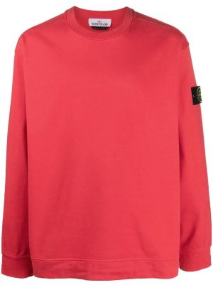 Bomull sweatshirt Stone Island rød