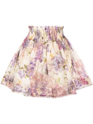 Květinové mini sukně s potiskem Zimmermann