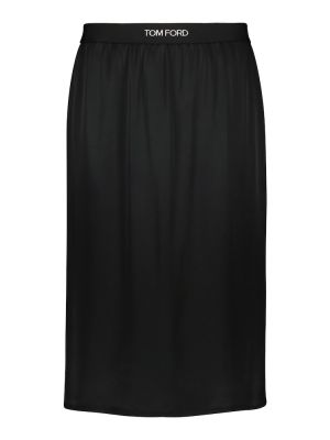 Midi sukňa Tom Ford čierna
