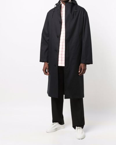 Manteau à capuche imperméable Mackintosh noir