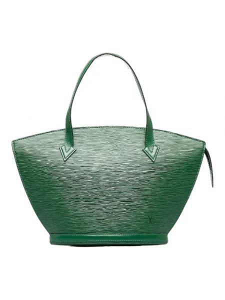 Torebka skórzana retro Louis Vuitton Vintage zielona